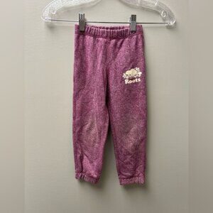 Roots Girls Pink Sweatpants